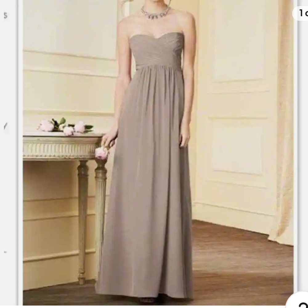 Alfred Angelo Rum Pink Strapless Bridesmaid Dress Sz 6